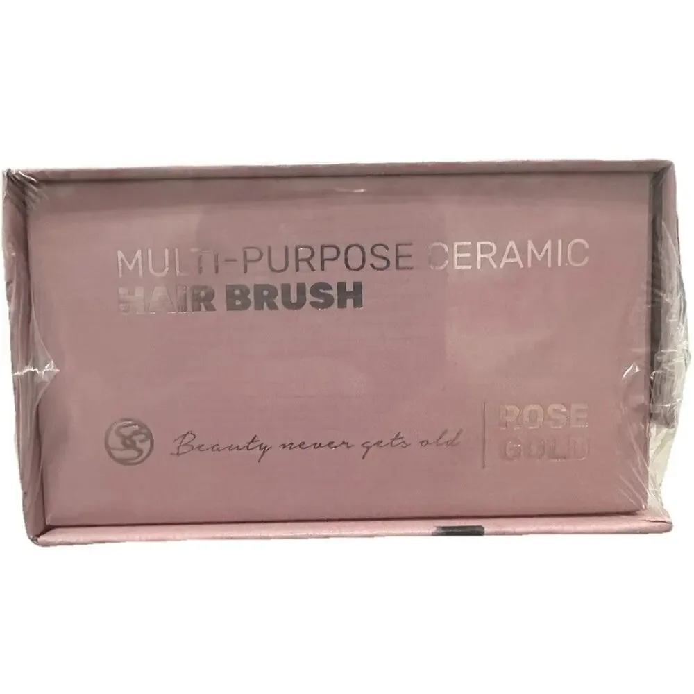 Royale Multi-Purpose Ceramic Hair Brush Limited Edition Rose Gold NEW